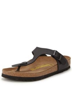 Birkenstock Gizeh Black Toe Post Sandals